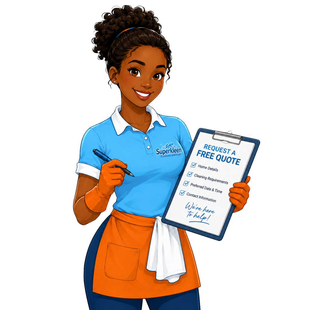 Request a free cleaning quote from Superkleen Cleaning